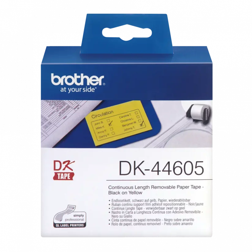BROTHER DK-44605 (žltá papierová rolka, 62mm)