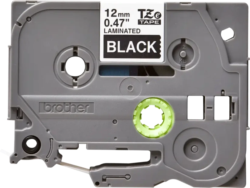 BROTHER TZE-335 biela na čiernej 12 mm