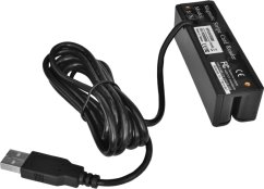 Trojstopová čítačka magnetických kariet MSR-100A, USB-COM, čierna