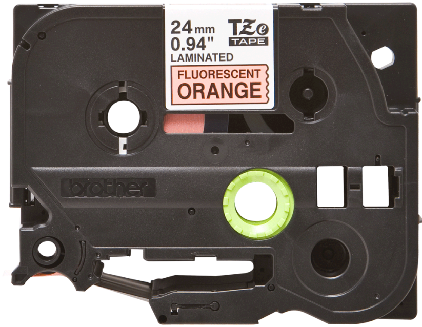 BROTHER TZE-B51 čierna na fluorescentej oranžovej 24 mm dĺžka 5 metrov