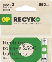 GP Nabíjecí bat.ReCyko 650 AAA (HR03)-2ks