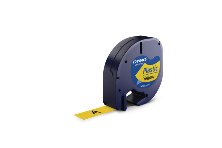 DYMO LetraTag páska plastová 12mm x 4m, žltá S0721620
