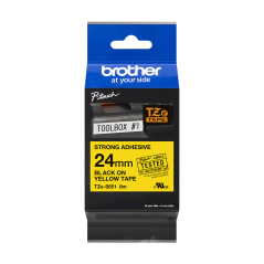 BROTHER TZE-S651 černá na žluté permanentní 24 mm