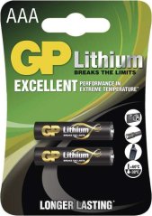 Lithiová baterie GP AAA - 2ks