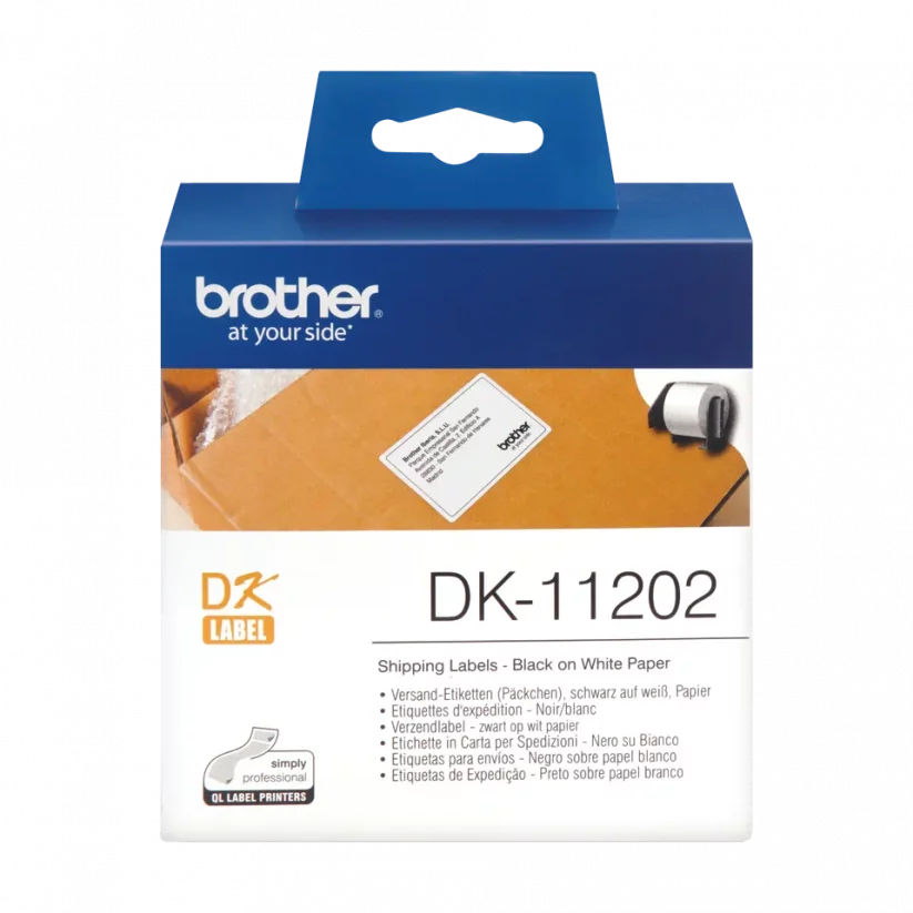 BROTHER DK-11202 62 x 100 mm (papierové/ poštovné štítky - 300 ks)