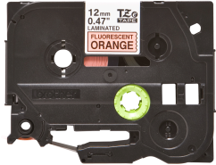 BROTHER TZE-B31 čierna na fluorescentnej oranžovej 12 mm 5 m dĺžka