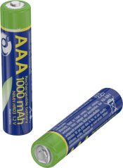 GEMBIRD NiMH nabíjacia batéria AAA 1000mAh 2ks