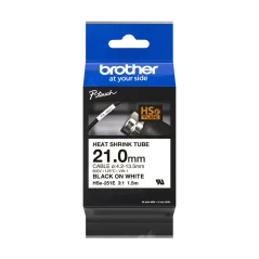 Zmršťovacia bužírka BROTHER HSE251 Black On White Tube (21mm)