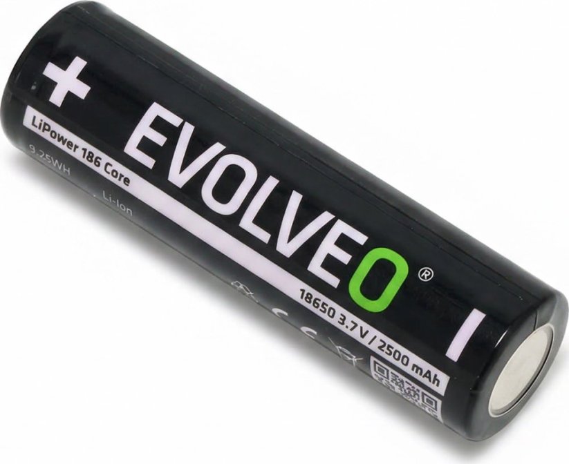 EVOLVEO LiPower 186 Core 2500, Li-ion batéria 18650 (3.7 V / 2500 mAh), 3ks