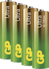 GP Alkalická batéria ULTRA AA (LR6) - 4ks