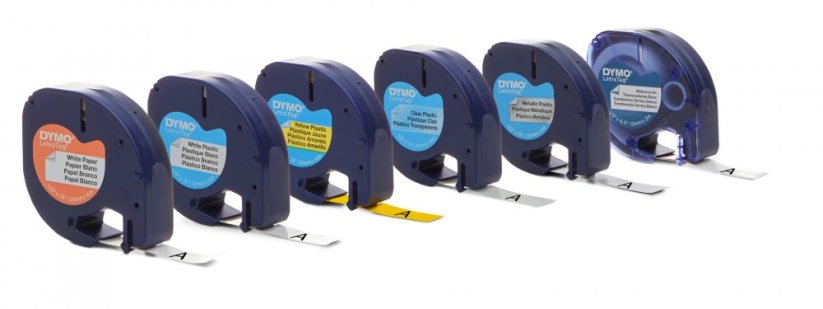 DYMO LetraTag páska plastová 12mm x 4m, bílá S0721660
