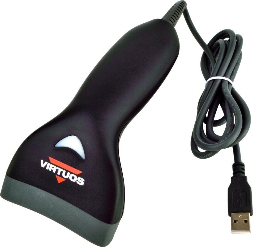 CCD čítačka Virtuos HT-10,USB(kláves.RS-232emulácia) čierna