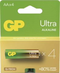 GP Alkalická batéria ULTRA AA (LR6) - 4ks