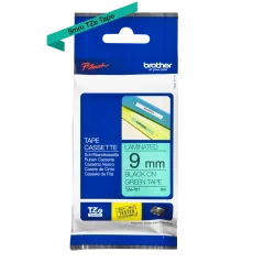 BROTHER TZE-721 čierna na zelenej 9 mm