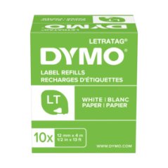 DYMO LetraTag páska papierová 12mm x 4m, biela S0721510