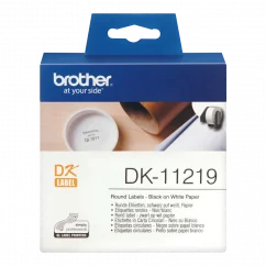 BROTHER DK-11219 (papierové / guľaté, priemer 12 mm -1200ks)