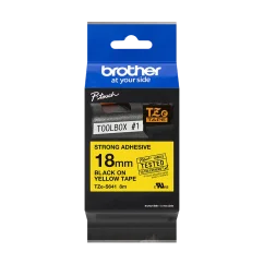 BROTHER TZE-S641 čierna na žltej permanentná 18 mm