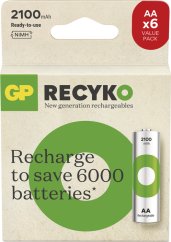 GP Nabíjací bat. ReCyko 2100 AA (HR6) - 6ks