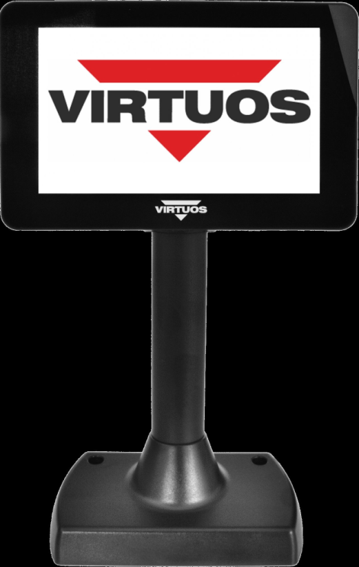 Zákaznický displej Virtuos SD700F, 7" IPS LCD, USB, černý