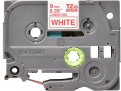 BROTHER TZE-222 červená na bielom 9 mm