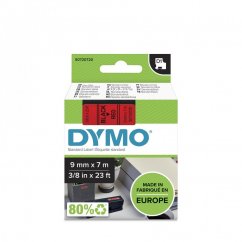 DYMO páska D1 9mm x 7m, čierna na červenej S0720720