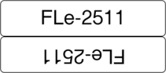 FLe-2511, predrezané štítky - čierna na biele, šírka 21 mm