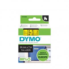 DYMO páska D1 24mm x 7m, čierna na žltej S0720980