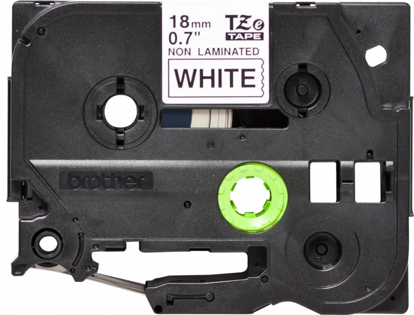 Páska BROTHER TZE-N241, čierny tlač/biely podklad, nelaminovaná, 8m, 18mm