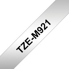Páska BROTHER TZE-M921 čierne písmo, matná strieborná páska (9mm)