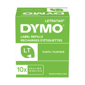 DYMO LetraTag páska plastová 12mm x 4m, bílá S0721660