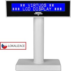 LCD displej Virtuos FL-2026MB 2x20, USB biely