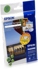 EPSON Premium Semigloss Photo Paper, 100x150 mm, 50x