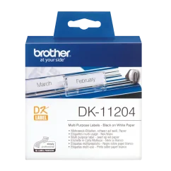 BROTHER DK-11204 (papírové štítky 17mm x 54mm, bílá, 400 ks)