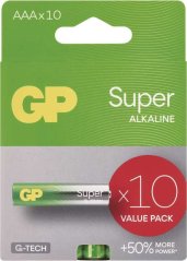 GP Alkalická batéria SUPER AAA (LR03) - 10ks