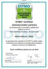DYMO Certifikát autorizovaného partnera 2024
