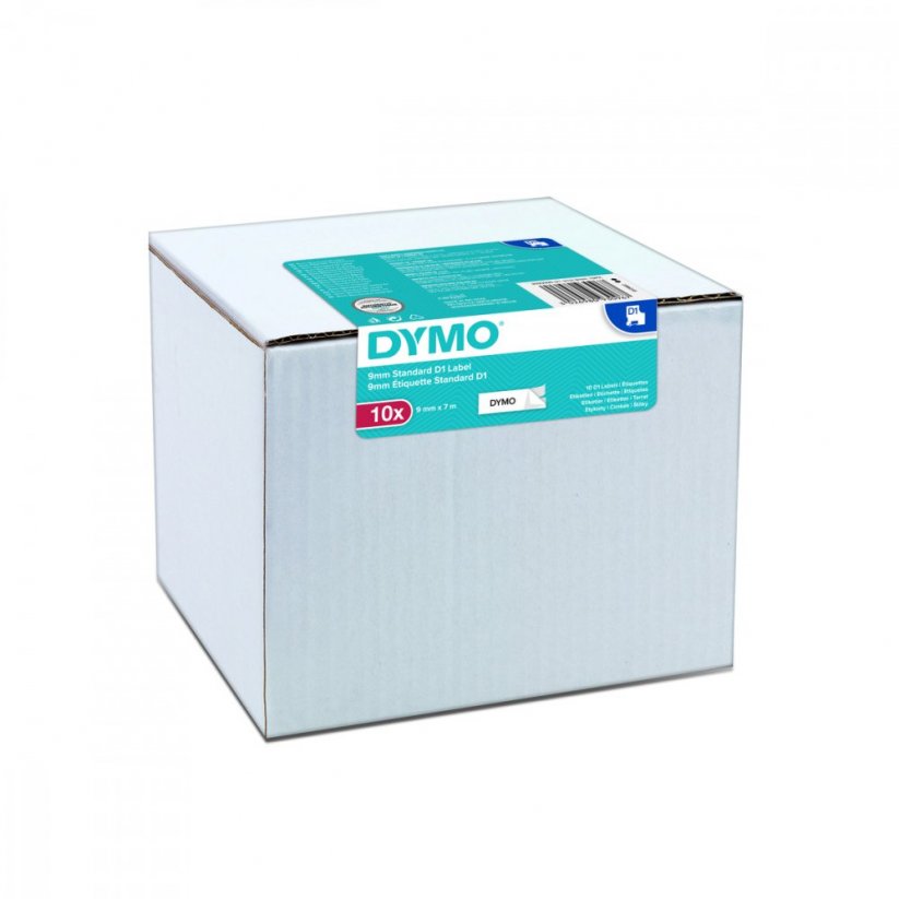 Špeciálne balenie DYMO - 10x páska D1 9 mm x 7m, čierna na bielej