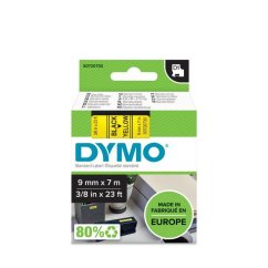 DYMO páska D1 9mm x 7m, černá na žluté S0720730