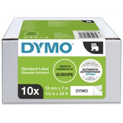 Speciální balení DYMO - 10x páska D1 12 mm x 7m, černá na bílé
