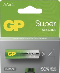 GP Alkalická batéria SUPER AA (LR6) - 4ks