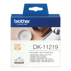 BROTHER DK-11219 (papírové / kulaté, průměr 12 mm -1200ks)
