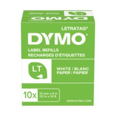 DYMO LetraTag páska papírová 12mm x 4m, bílá S0721510