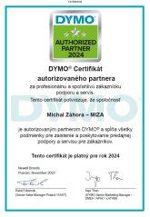 DYMO Certifikát autorizovaného partnera 2024