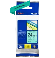 BROTHER TZE-751 čierna na zelenej 24 mm