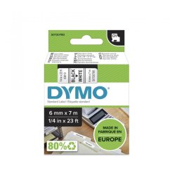 DYMO páska D1 6 mm x 7 m, černá na bílé S0720780