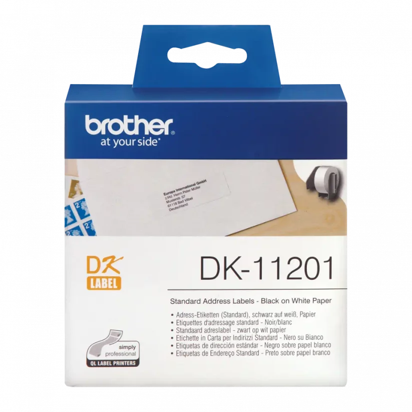 BROTHER DK-11201 29 x 90 mm (papierové/ štandardné adresy - 400 ks)
