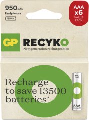 GP Nabíjecí bat.ReCyko 950 AAA (HR03)-6ks
