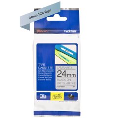 Páska BROTHER TZe-M951 čierne písmo, matná strieborná metalická páska (24mm)