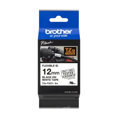 BROTHER TZE-FX231 černá na bílé flexibilní 12 mm