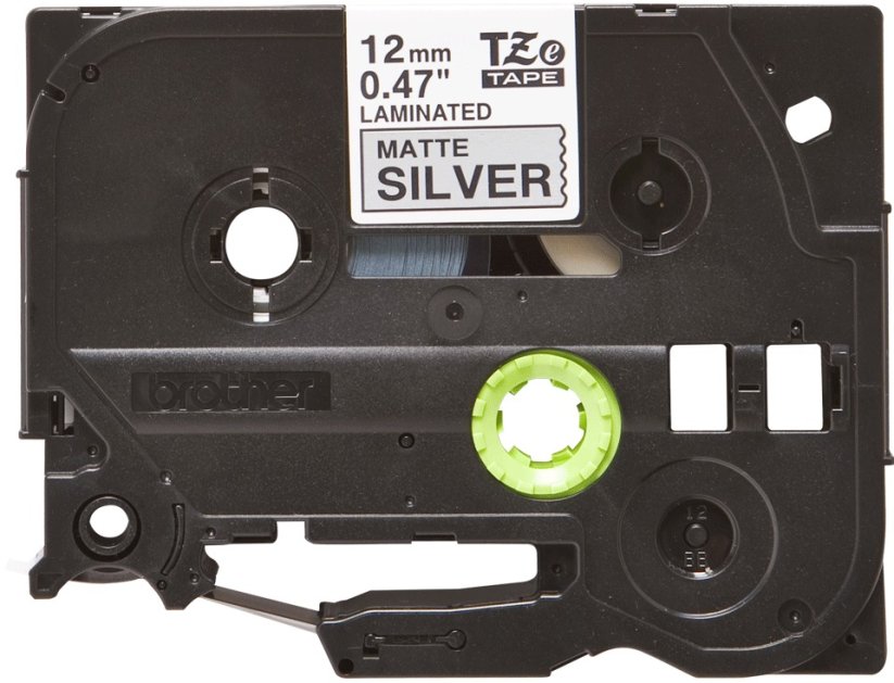 BROTHER TZe-M931 čierne písmo, matná strieborná metalická páska (12mm)
