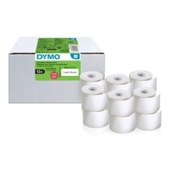 DYMO promo balenie - 12 x štítky na menovky, biely papier, 89x41mm 2234183